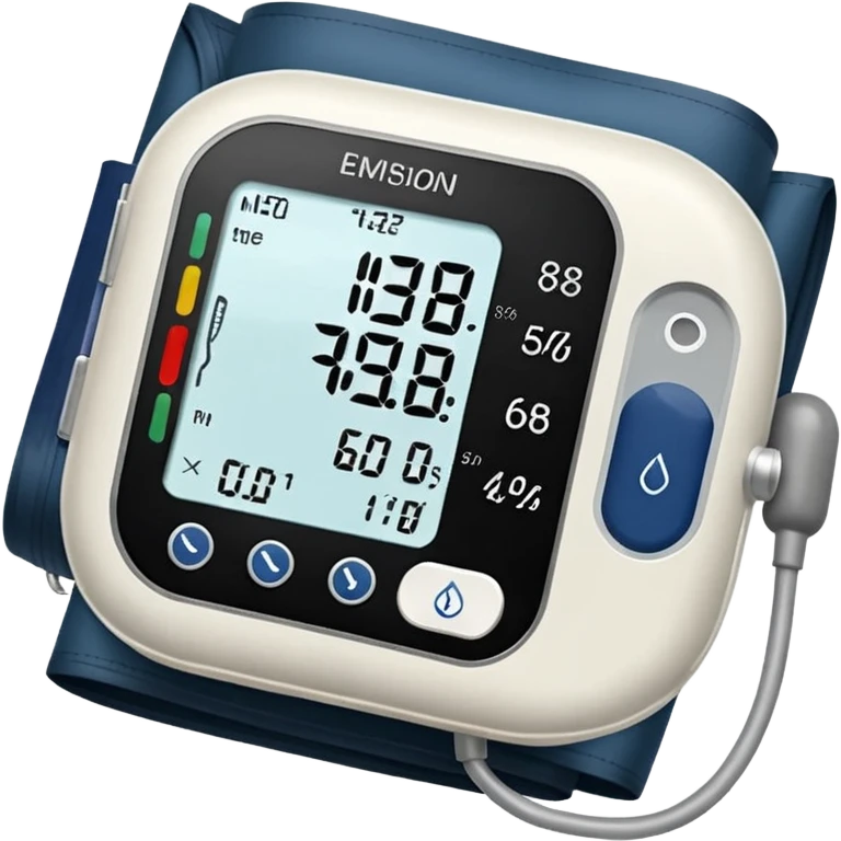 blood pressure cuff on arm emoji