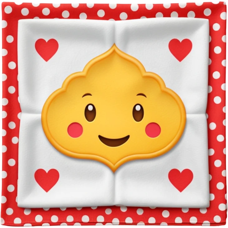 patterned napkin emoji
