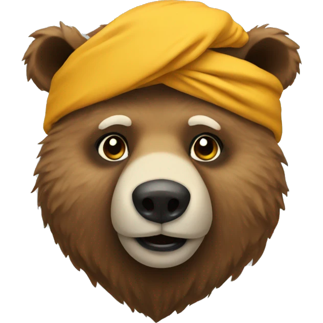 Bear with turban emoji