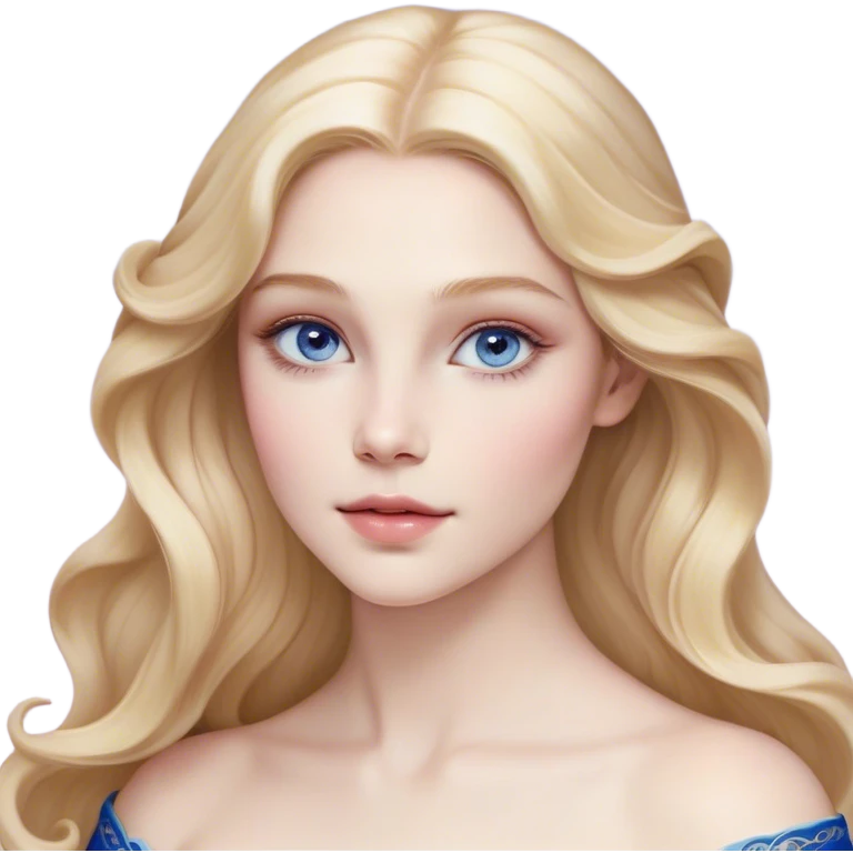 Cinematic Realistic Sleeping Beauty (Aurora) Portrait, with porcelain-like skin featuring a natural rosy flush, illuminated by soft lighting that highlights the gentle contours of her face. Her golden blonde hair flows in soft, detailed waves with subtle highlights that shimmer in the light. Her deep violet-blue eyes radiate warmth and innocence, framed by arched brows and long lashes. With a soft, serene smile, she holds a delicate rose gently in one hand, her other hand resting lightly by her side. She is dressed in her classic pink gown, the fabric rich in texture with delicate folds that catch the light. A golden crown rests atop her head, gleaming with royal refinement. The portrait captures a soft, glowing aura, blending realism with an ethereal sense of beauty and timeless enchantment. emoji