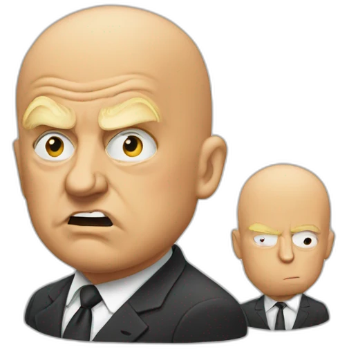Trump bald and bankrupt emoji
