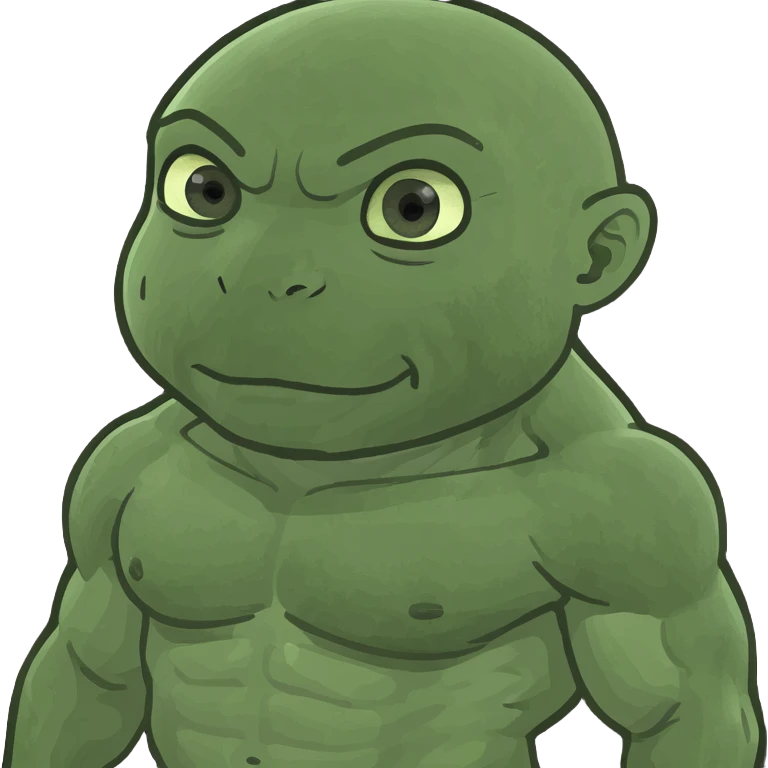 Muscle baby emoji