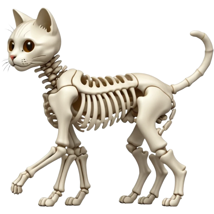 esqueleto de gato emoji