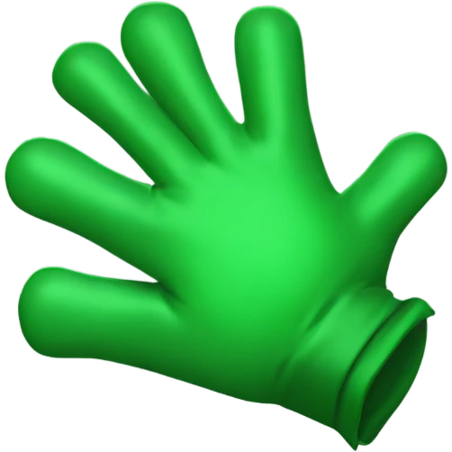 green gauntlet glove emoji