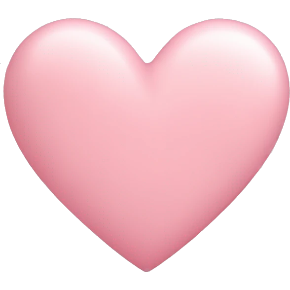 pastel pink heart emoji