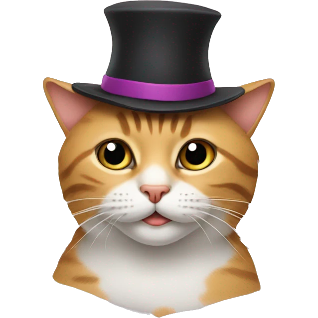 Cat in a hat emoji