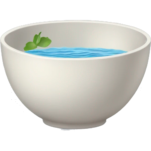 bowl with water emoji