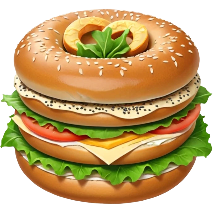 no no i want the Bagel Sandwich in 5–20° gentle bird’s-eye angle

with bun abit on side not on top  emoji