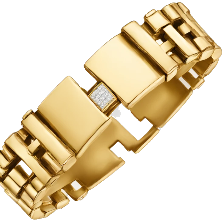 Golden cartier bracelat emoji