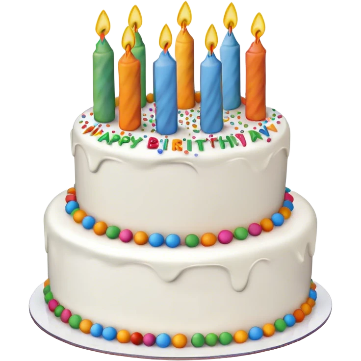 Happy Birthday Ryan written on a Cake emoji