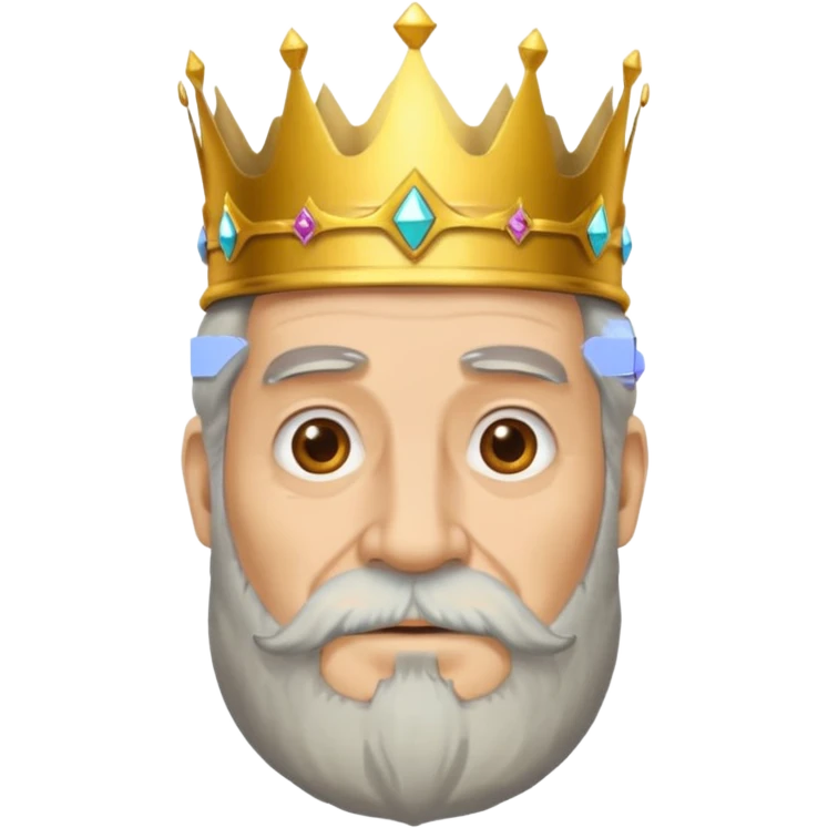 Make it based off a king make it based off the king , but make it an old man emoji