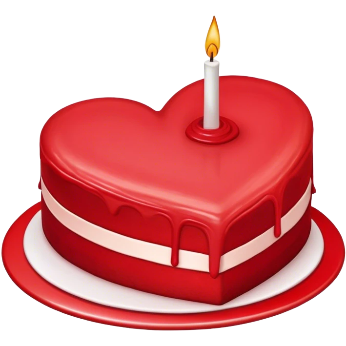 Heart cake emoji