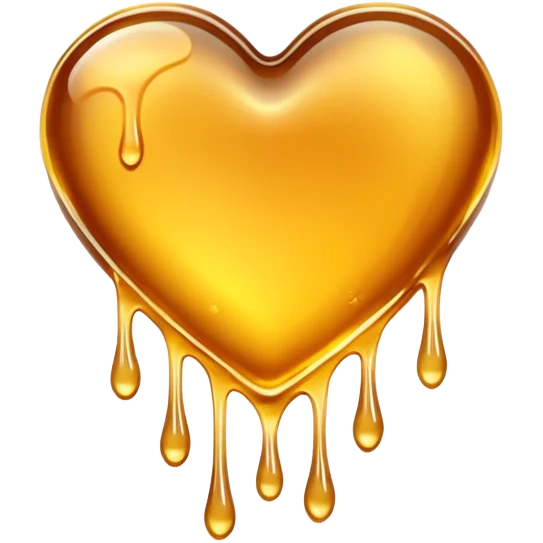 heart made of honey emoji