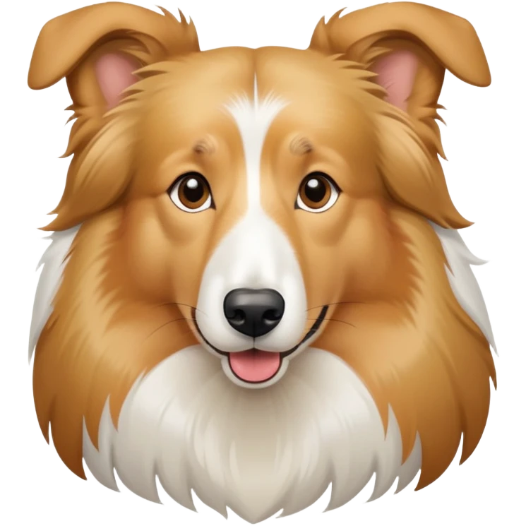 American rough coat collie dog emoji