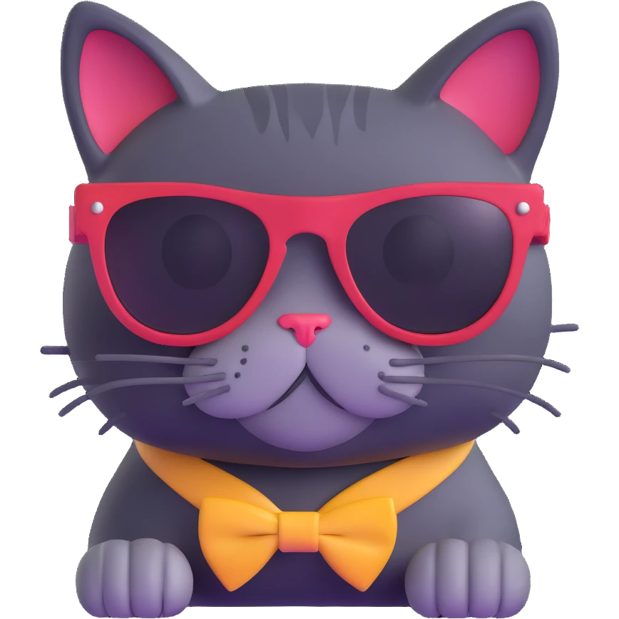 cat wearing sunglasses emoji