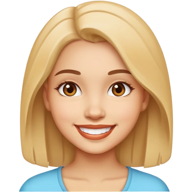 A farting beautiful girl emoji