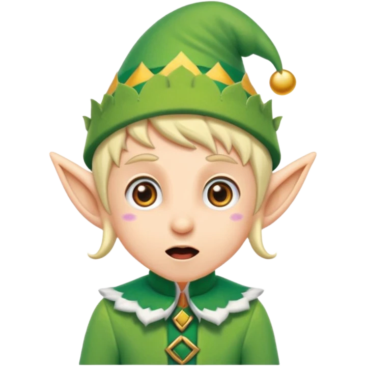 استیکر تعجب با لباس جن emoji