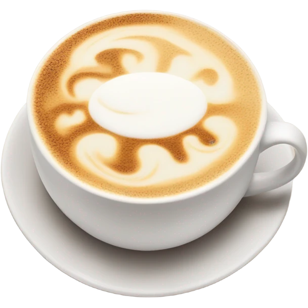 Latte with bow emoji