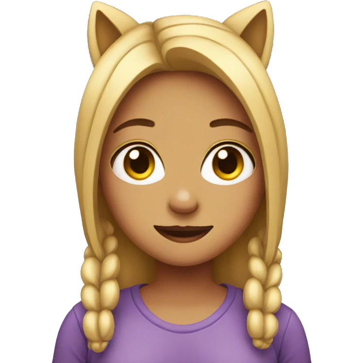 girl with animal ears emoji