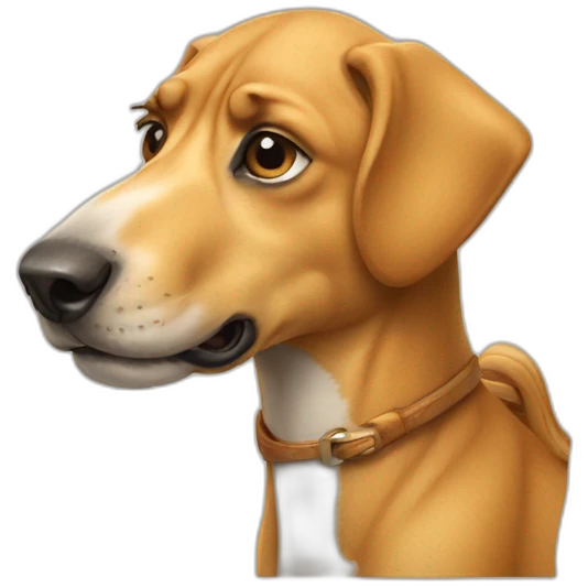 A dog with camel head emoji