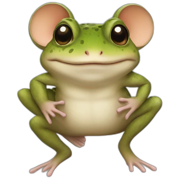 Toad and mouse are friends emoji