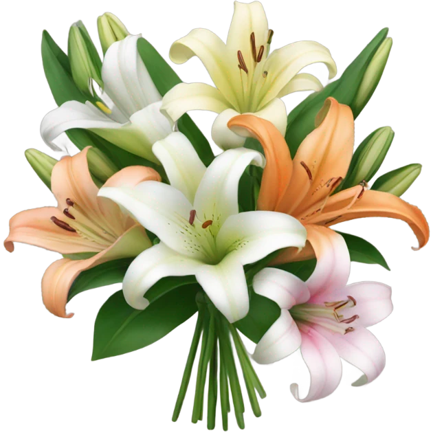 Lilly flower bouquet  emoji
