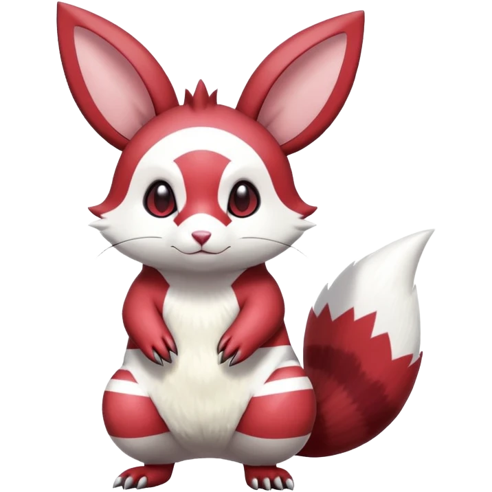Shiny Furret-Minccino-Zangoose-Hybrid (Full body) emoji