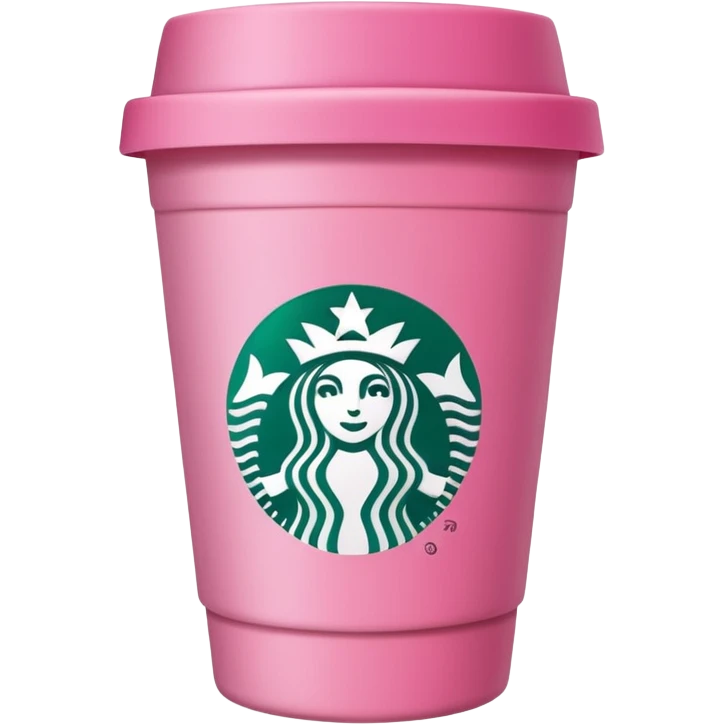 Vaso de starbucks rosa emoji