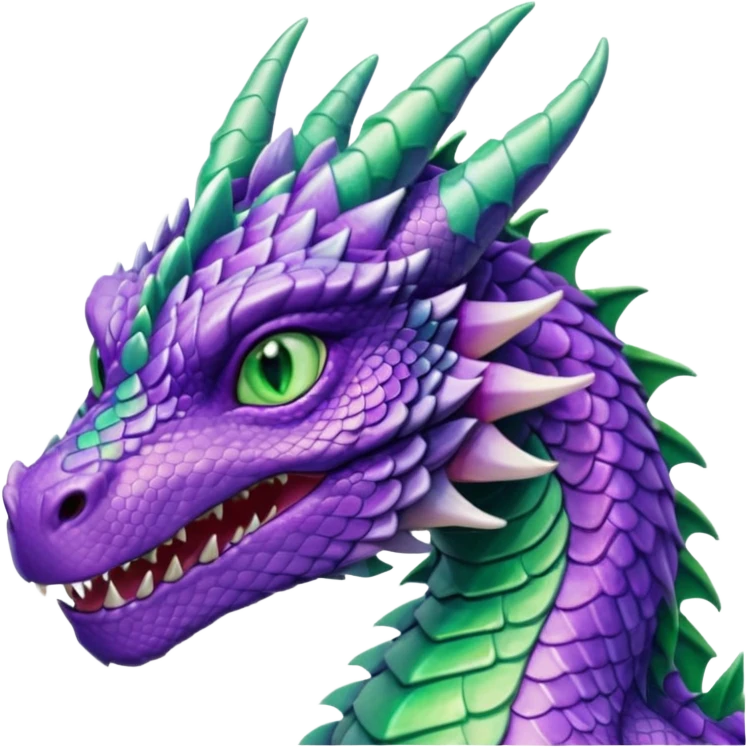 Female Purple Dragon emoji