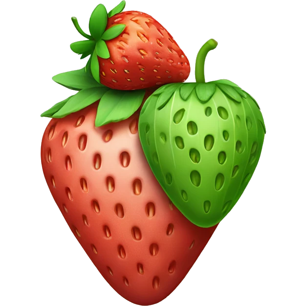 Strawberry and matcha  emoji