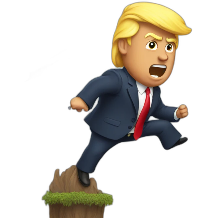 trump in the wind emoji