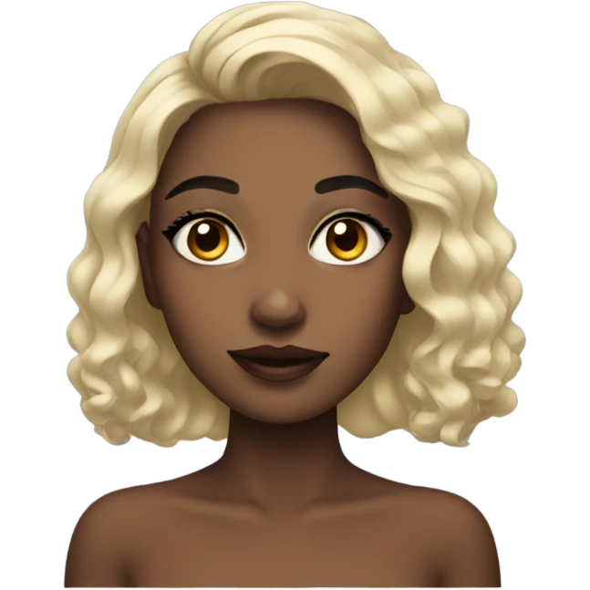 Girl wearing makeup emoji