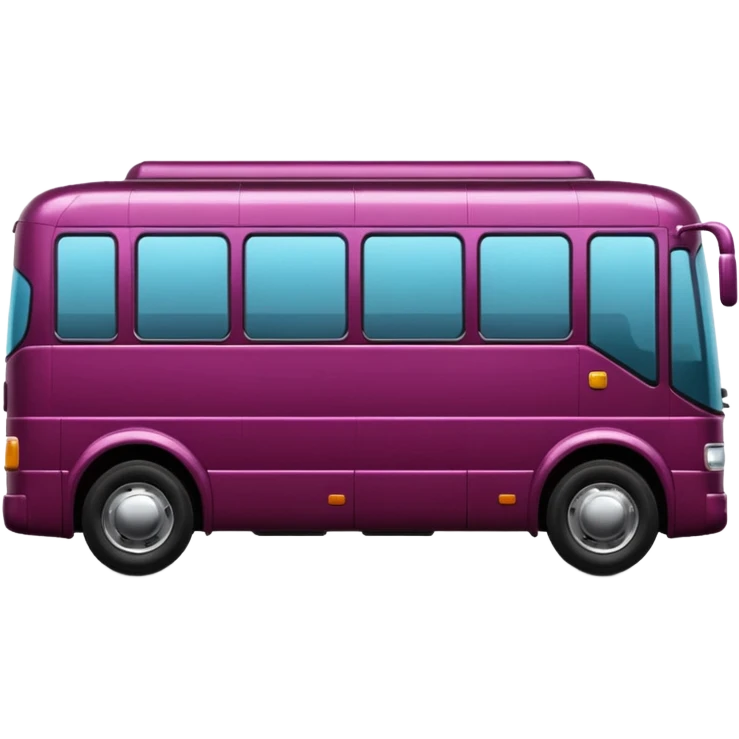 Italian autobus burgundy emoji