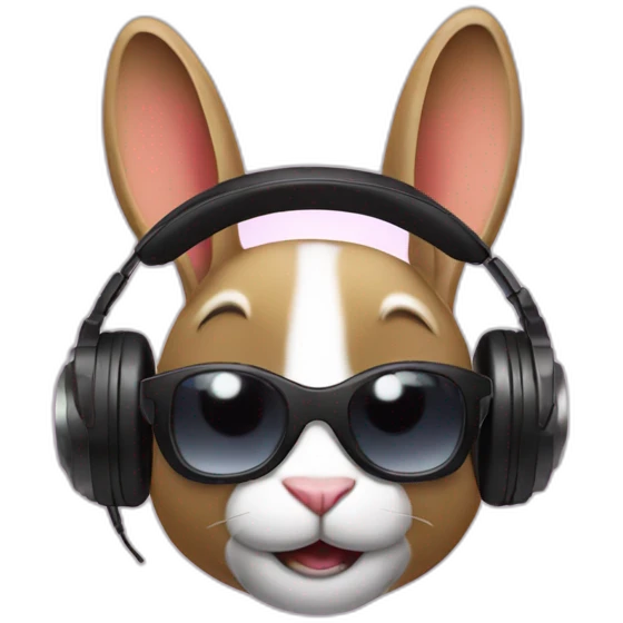 Dj rabbit emoji