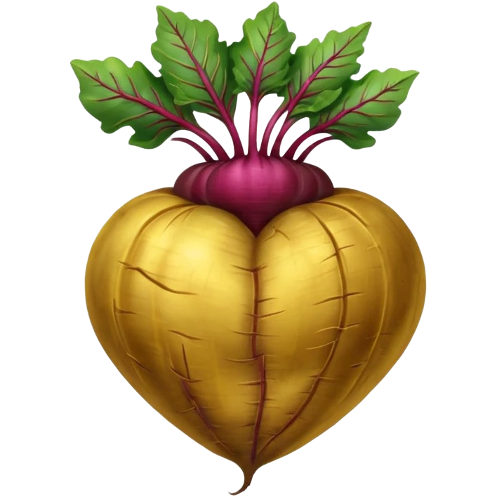 Gold beetroot emoji  emoji