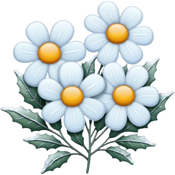 winter flowers  emoji