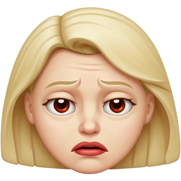 Disgusted face emoji