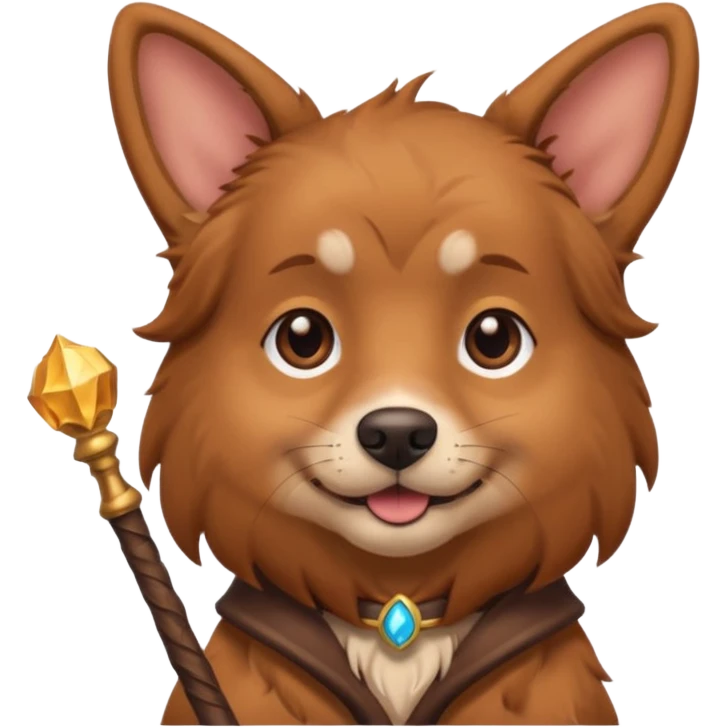 dog with a wand emoji