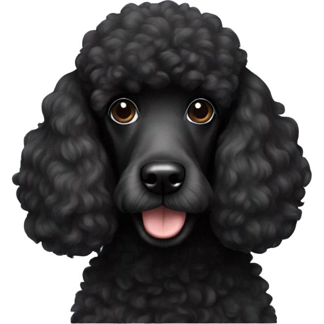 black poodle emoji
