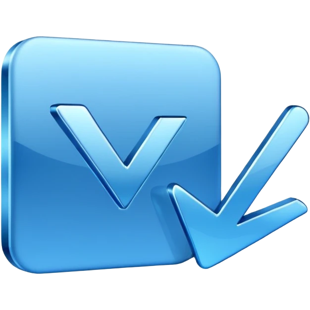 blue shiny checkmark  emoji