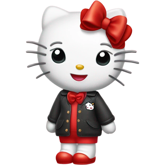 hello kitty blowing kisses emoji