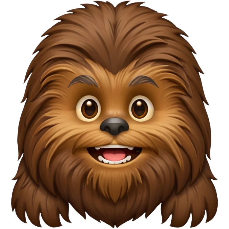 pero la cara de chewbacca en formato png con menos detalle y sonriente emoji