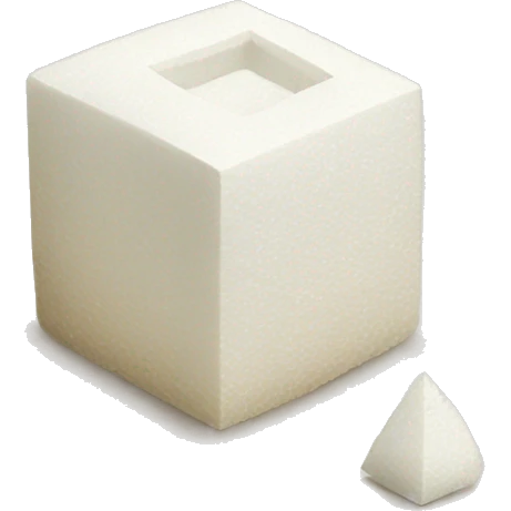 sugar cube on a tissue emoji