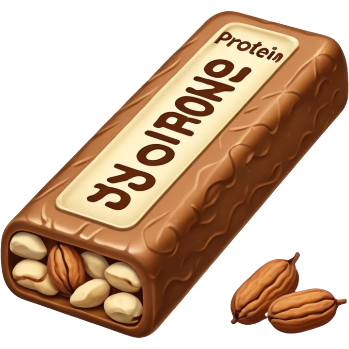 protein bar with nuts emoji