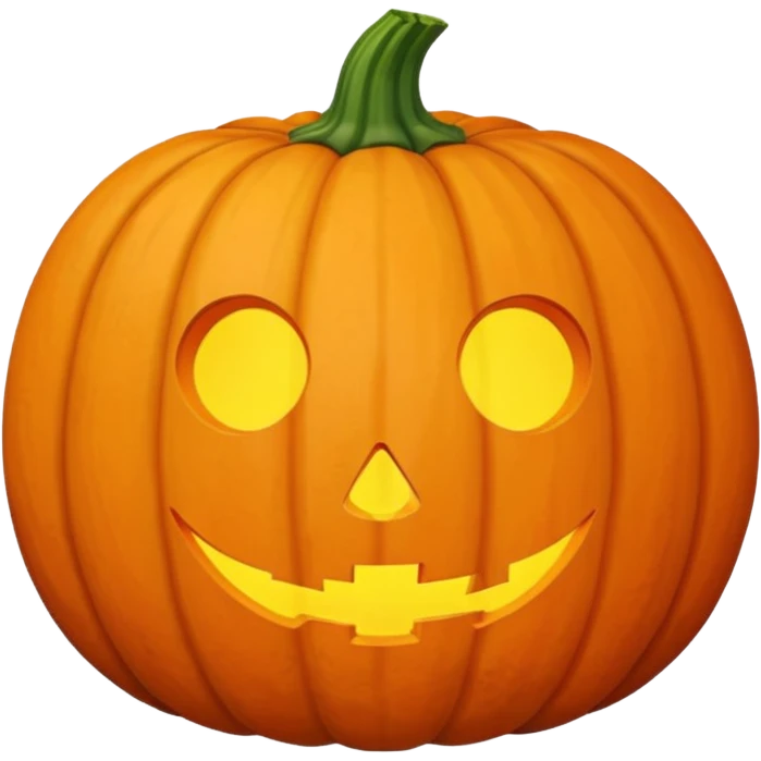 pumpkin that is not a jack o lattern emoji