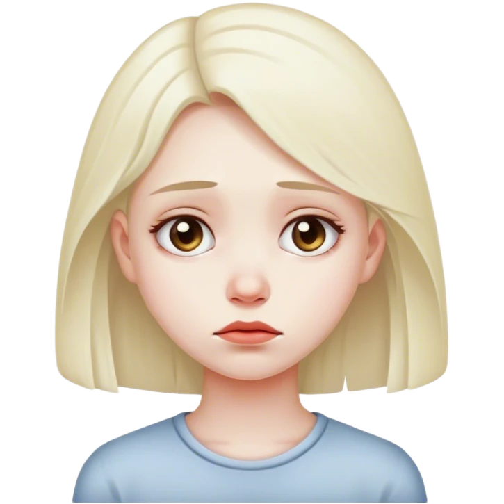 Sad girl emoji
