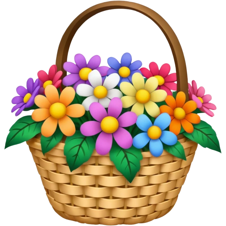 Flower basket emoji