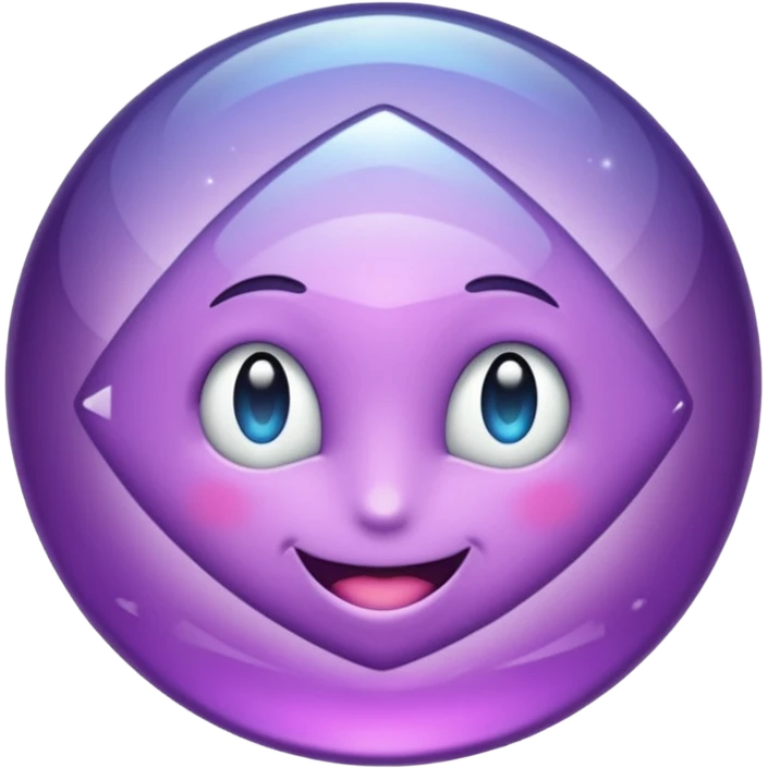 Cristal púrpura emoji