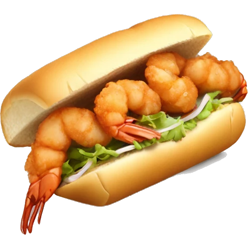 Fried shrimp Po boy emoji