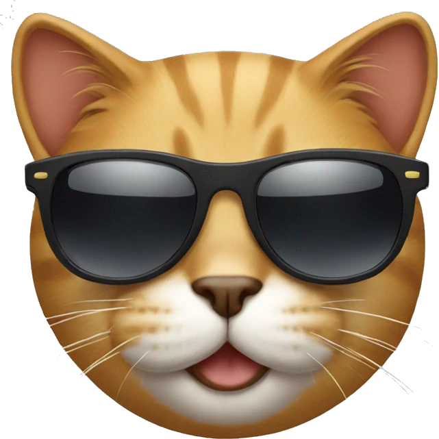 Cat with sunglasses emoji